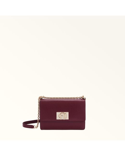 Furla Purple 1927 Umhängetasche Mini Ribes G Strukturiertes Leder Damen