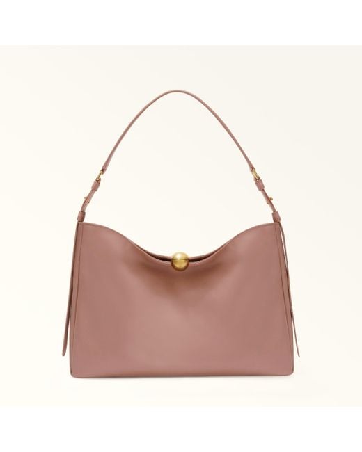 Sfera Soft Borsa A Spalla Tulle Pelle Di Vitello Verona Donna di Furla in Brown