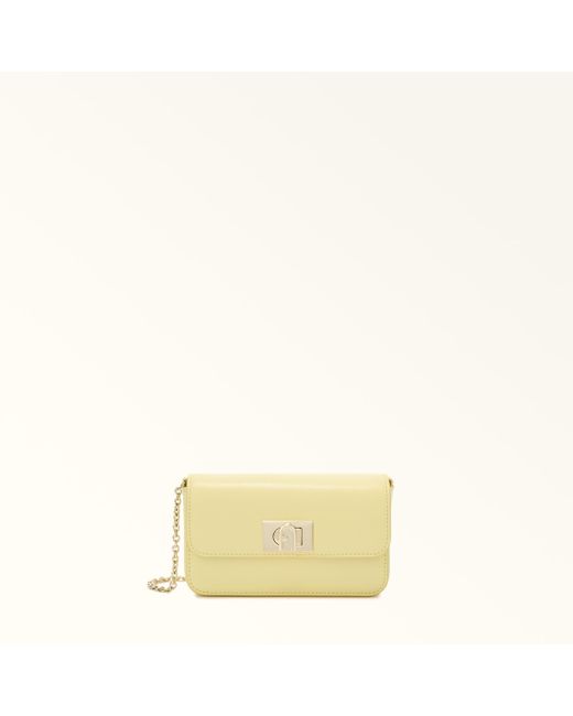 Furla Yellow 1927 Mini-Tasche Freesia Strukturiertes Leder Damen