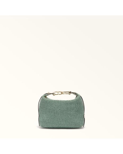 Furla Green Tonie Shoulder Bag Toni Agave Light Tuscany Woven