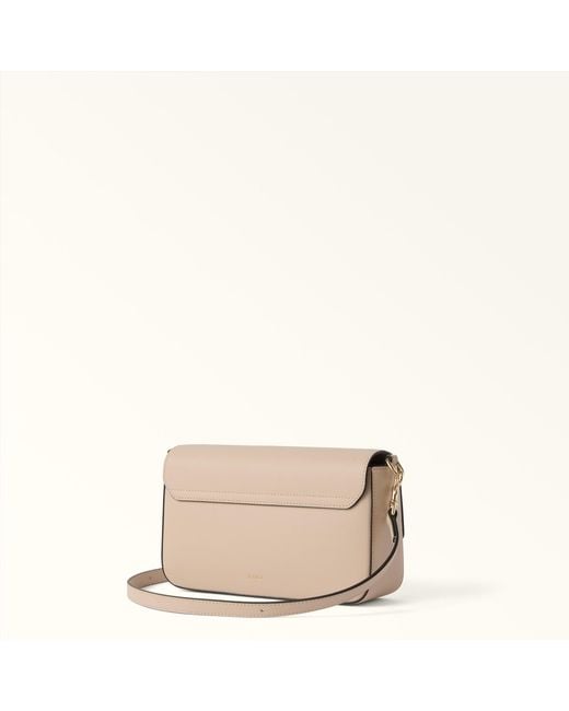 Furla Natural Iride Crossbody Cotone G Sidney Calf Leather