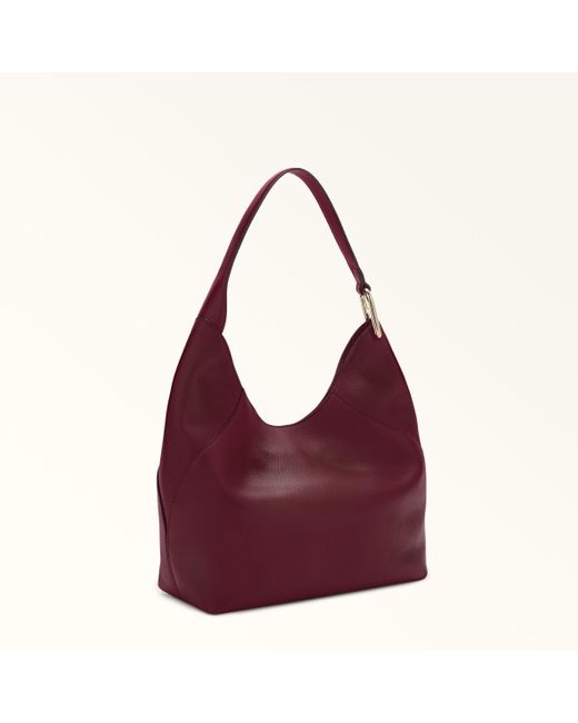 Furla Purple Lara Schultertasche Ribes G Genarbtes Kalbsleder Damen