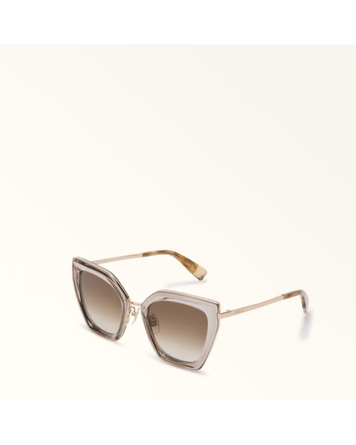 Occhiali Da Sole Marmo C Metallo + Metallo Donna di Furla in Multicolor