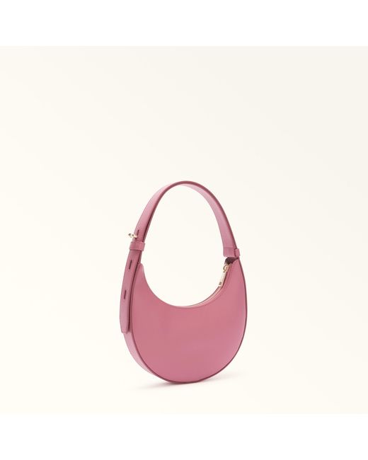 Furla Pink Delizia Mini Bag Blush Soft Calf Leather