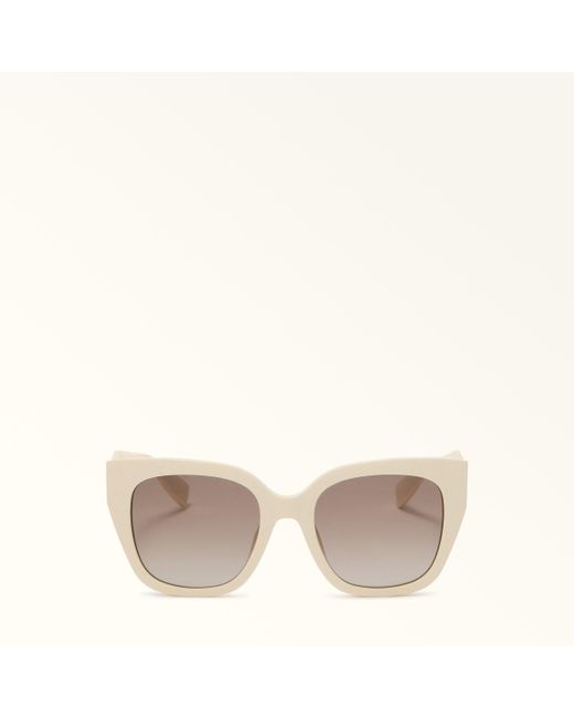 Occhiali Da Sole Panna Acetato + Iniettato Donna di Furla in Gray