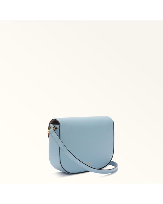 Furla Blue Moonlight Crossbody Carta Da Zucchero Night Calf Leather