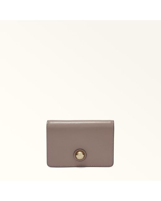 Sfera Portafoglio Compatto Mauve Pelle Di Vitello Morbida Donna di Furla in Gray