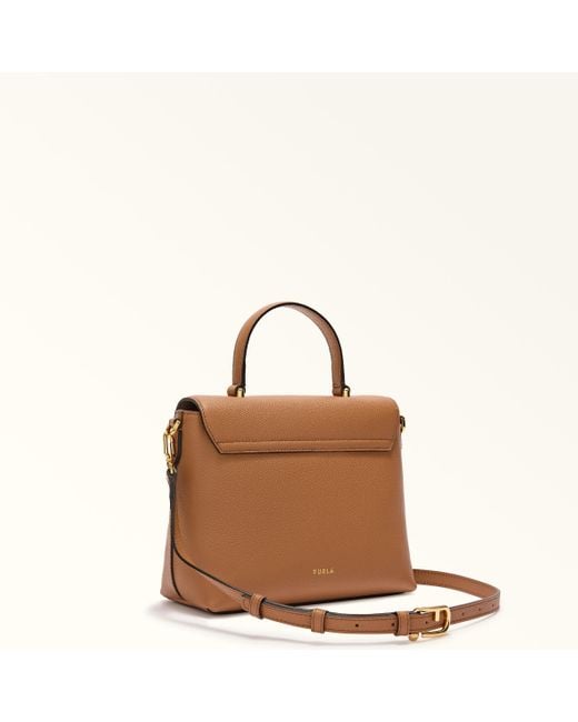Moonlight Sac À Main Brandy Cuir De Veau Night Femme Furla en coloris Brown