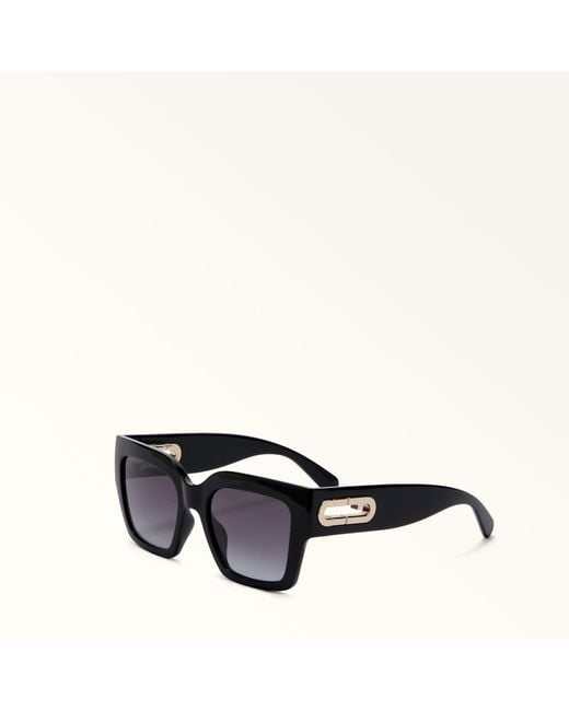 Furla Black Sunglasses Nero Injected + Enamel