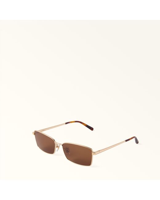 Furla Brown Sunglasses Color Light Metal