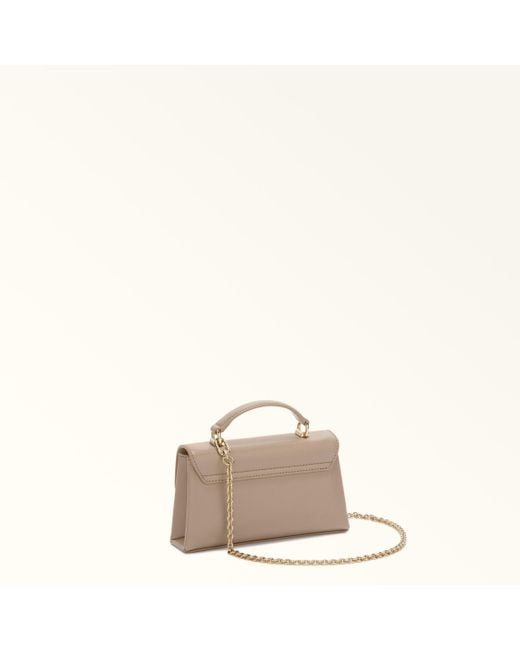 Furla Natural 1927 Mini-Tasche Stucco Strukturiertes Leder Damen