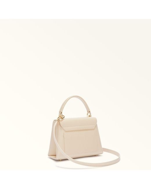 Furla Natural 1927 Top Handle Ballerina I Textured Leather