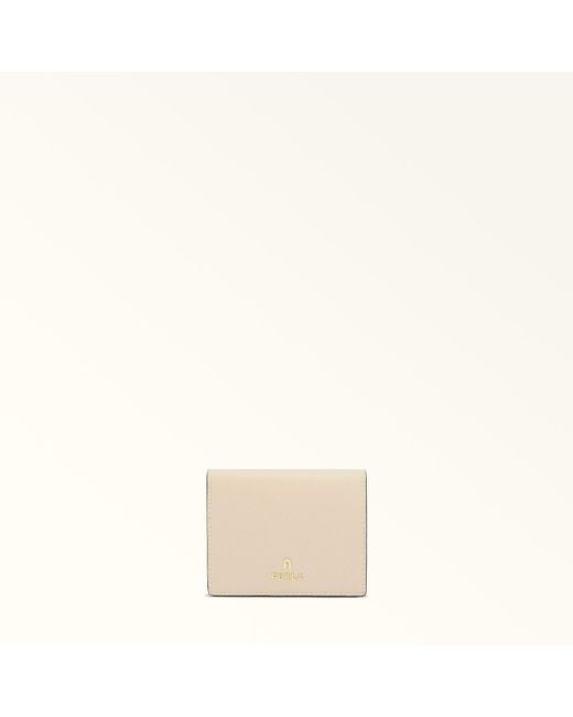 Furla Natural Camelia Compact Wallet Ballerina I Textured Leather