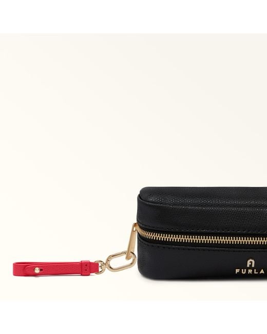 Furla And I Charm Ruby Textured Leather