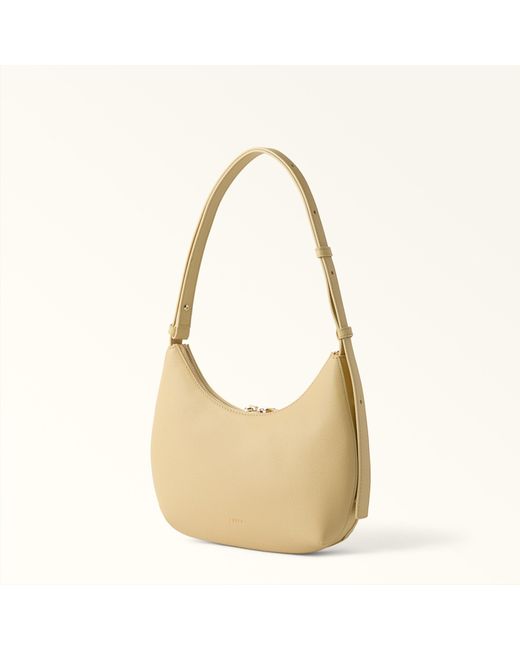 Furla Natural Goccia Shoulder Bag Morning Night Calf Leather + Sidney Calf Leather