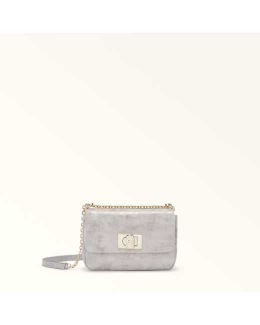 1927 Borsa A Tracolla Napppa Di Pelle Di Vitello Metallica Centauro Donna di Furla in White