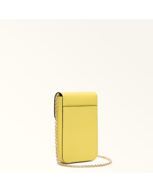 Furla Yellow Sfera Vertical Crossbody M Sidney Calf Leather