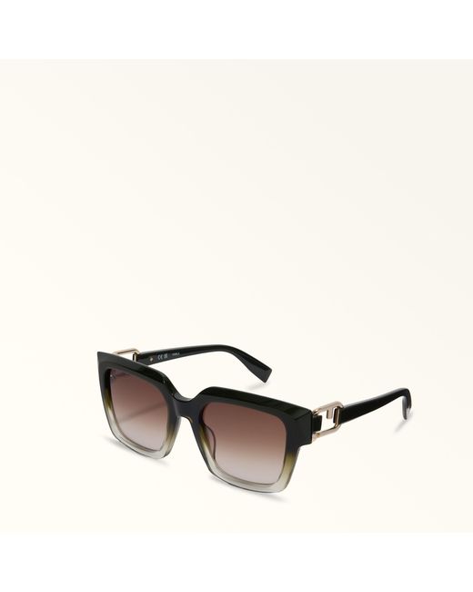 Furla Green Sunglasses Oliva Acetate