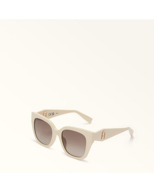 Occhiali Da Sole Panna Acetato + Iniettato Donna di Furla in Gray