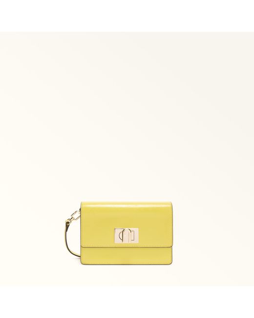 Furla Yellow 1927 Crossbody Mini M Calf Leather