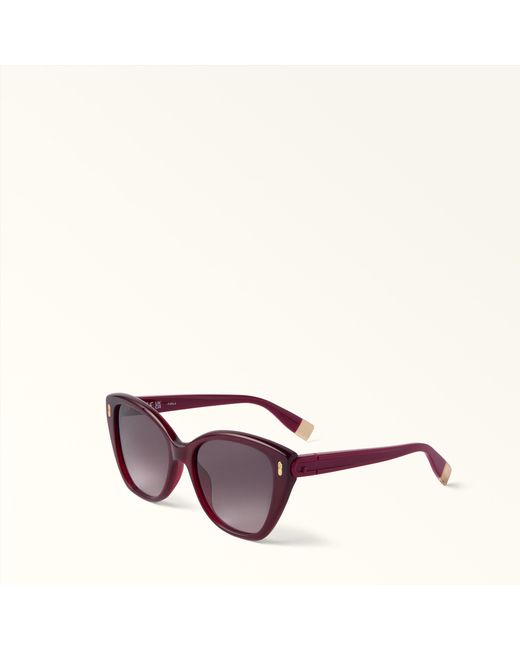 Furla Purple Sunglasses Ciliegia D Acetate