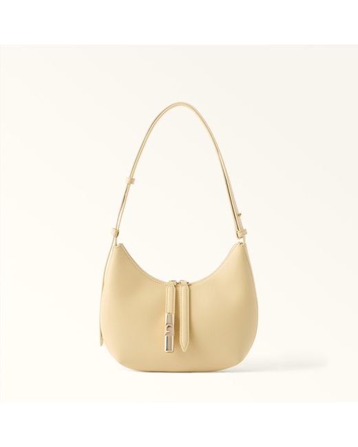 Furla Natural Goccia Shoulder Bag Morning Night Calf Leather + Sidney Calf Leather