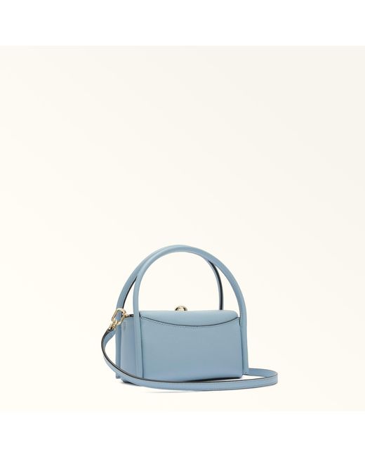 Furla Blue Nicole Ebb Carta Da Zucchero Night Calf Leather + Sidney Calf Leather