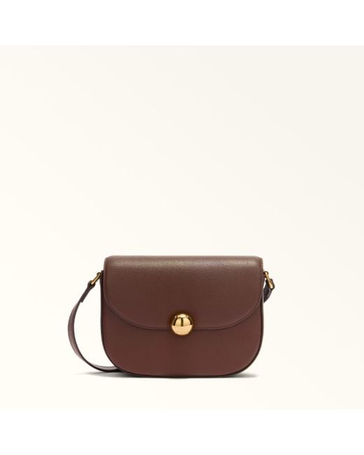 Furla Brown Moonlight Crossbody Cioccolato Night Calf Leather