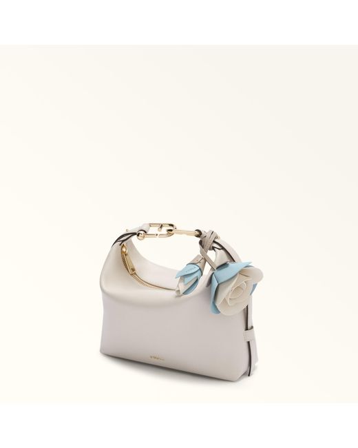 Furla Metallic Allegra Charm Toni Carta Da Zucchero Colourblock Sydney Calf Leather