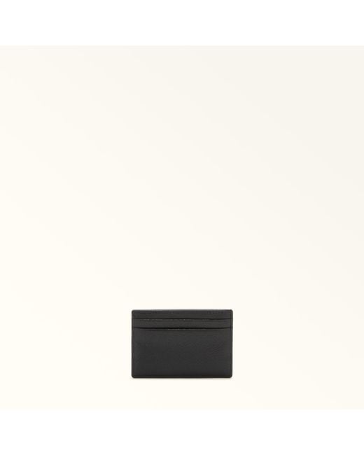 Furla Black Camelia S Card Case