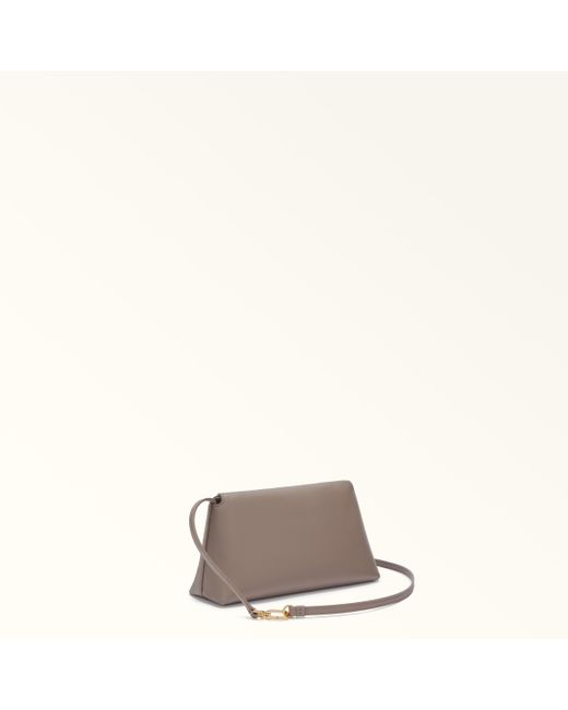 Furla Gray Sfera Soft Mini-Tasche Mauve Nappaleder Damen