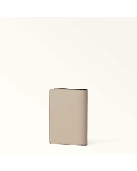 Furla Natural Camelia Passport Holder S Toni Butter Sidney Calf Leather + Patch Star