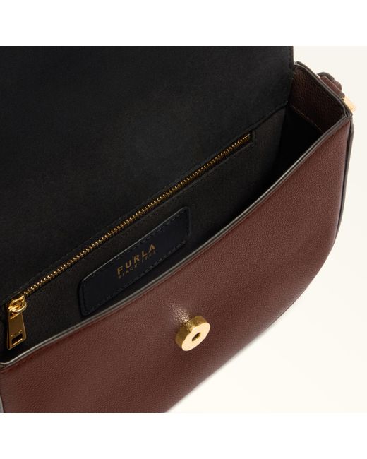 Furla Brown Moonlight Crossbody Cioccolato Night Calf Leather