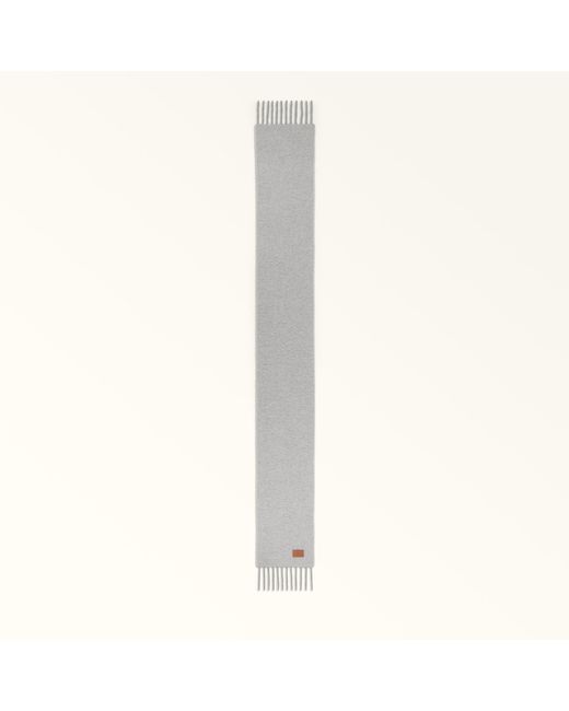 Furla Gray Iris Scarf Cenere+Soil+Nero Wool