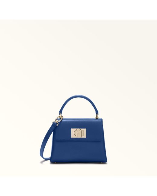 1927 Sac À Main Mini Cuir Texturé Femme Furla en coloris Blue