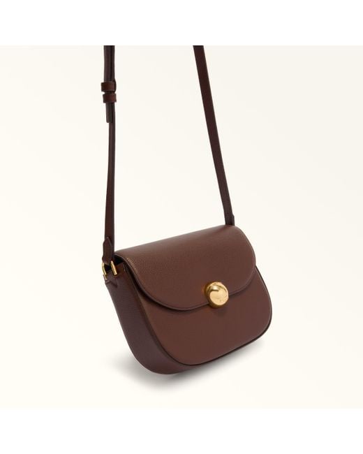 Furla Brown Moonlight Crossbody Cioccolato Night Calf Leather