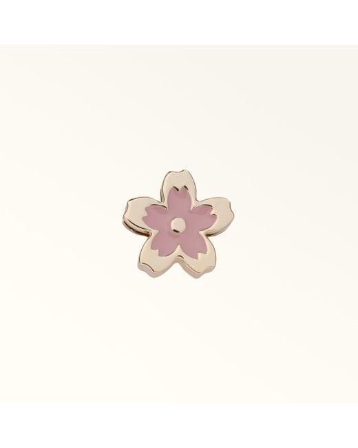 Furla Pink And I Charm Metal + Enamel