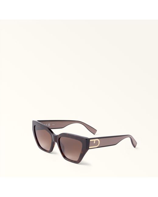 Furla Brown Sunglasses Havana Acetate