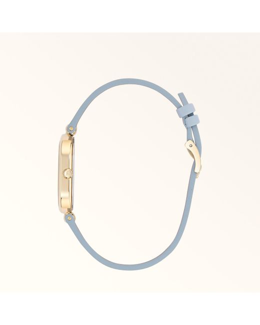 Ooh Orologio Con Cassa Ovale Celestial Pelle + Metallo Donna di Furla in Metallic