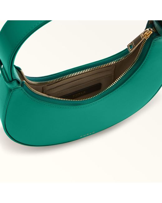Furla Green Delizia Mini Bag Jade Soft Calf Leather