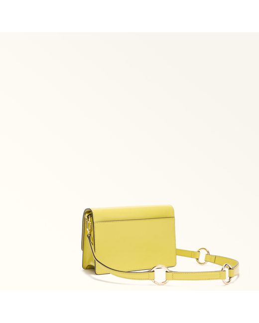 Furla Yellow 1927 Crossbody Mini M Calf Leather