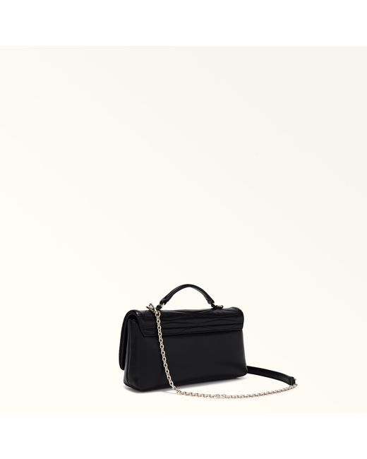 Furla Black 1927 Mini Bag Nero Quilted Nappa Dattero Lux Calf Leather + Nappa Leather