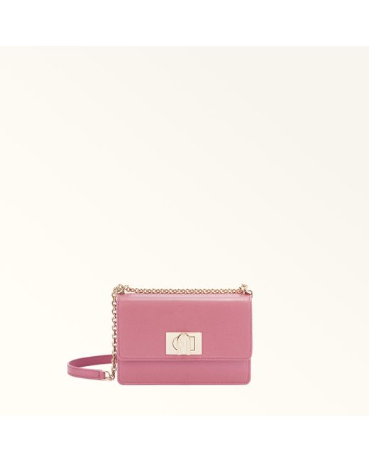 1927 Borsa A Tracolla Mini Blush Pelle Stampata Donna di Furla in Pink