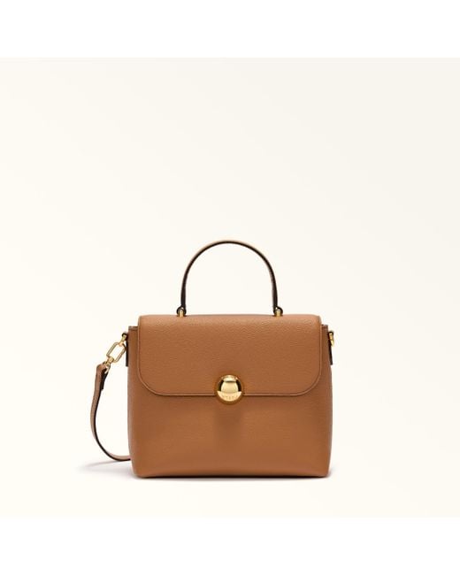 Moonlight Sac À Main Brandy Cuir De Veau Night Femme Furla en coloris Brown