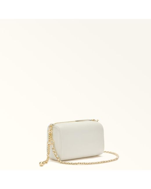 Furla White Talia Mini Bag Mini Panna Nappa Leather