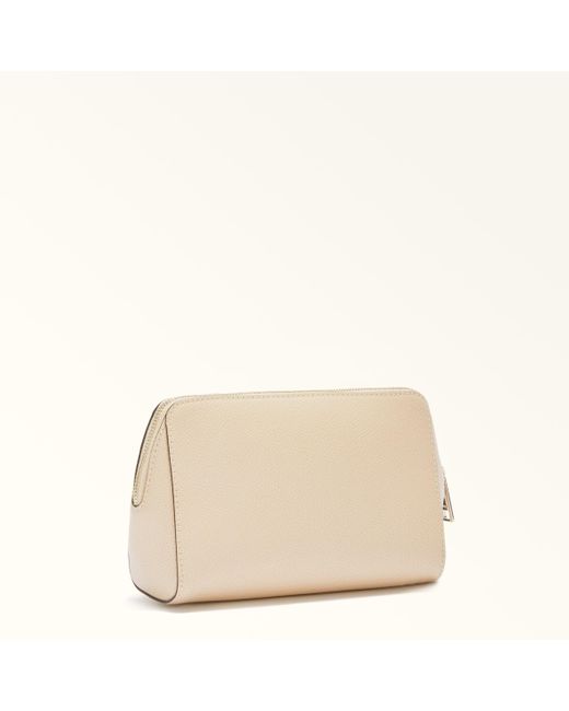 Camelia Beauty Case Ballerina I Pelle Stampata Donna di Furla in Natural