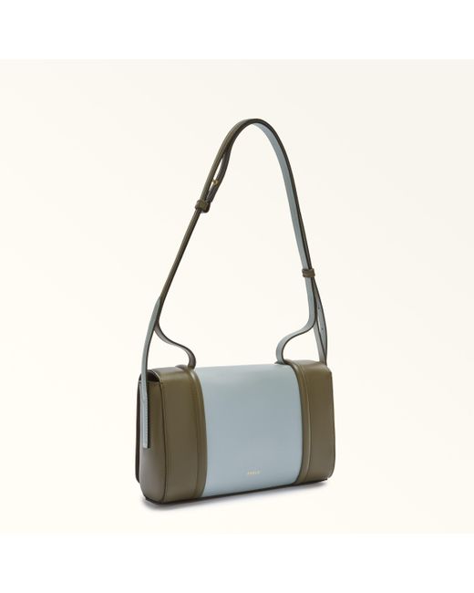 Riva Borsa A Spalla Nuvola Pelle Di Vitello Morbida Roma Color-Block Donna di Furla in Multicolor