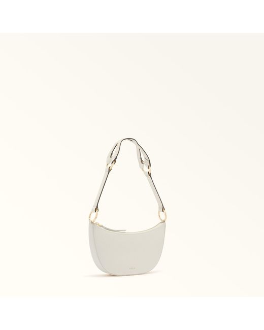 Furla Natural Fiona Shoulder Strap Panna Sidney Calf Leather