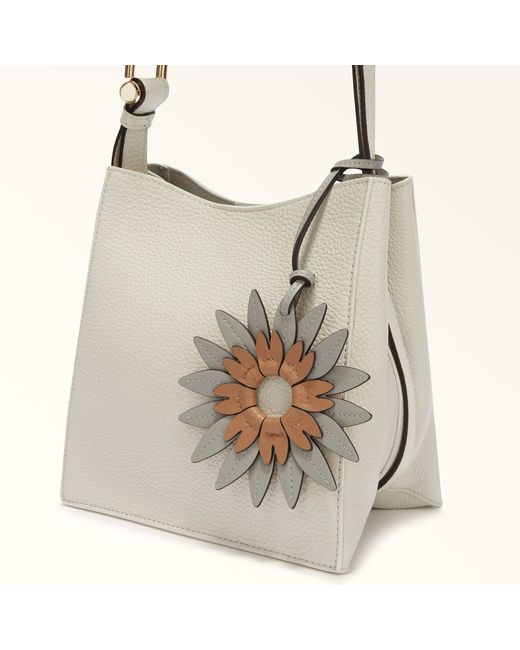 Furla Natural Allegra Charm Cenere+Soil+Nero Sidney Calf Leather