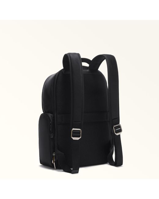 Furla Black Orion Backpack Xl Nero Waterproof Nylon Fabric for men